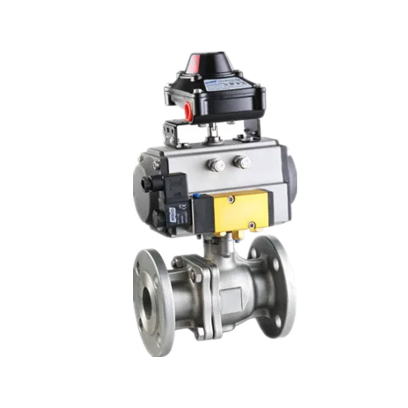 Pneumatyczne uruchamiane 2-PC ANSI Fanged Ball Valve 150LB