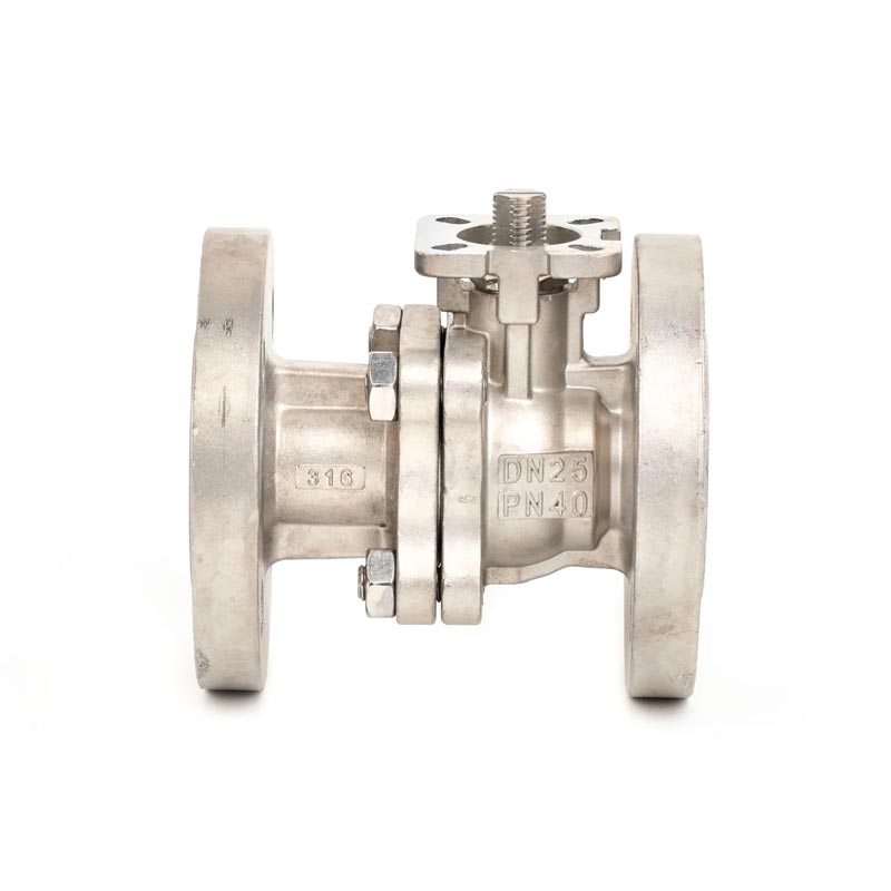 2PC DIN Flanged Stainless Steel Ball Valve