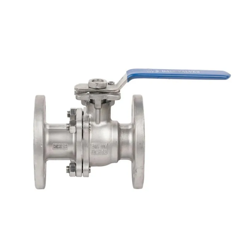 PN16 GB Standard 2PC Flanged Ball Valve with ISO 5211 Direct Mounting Pad